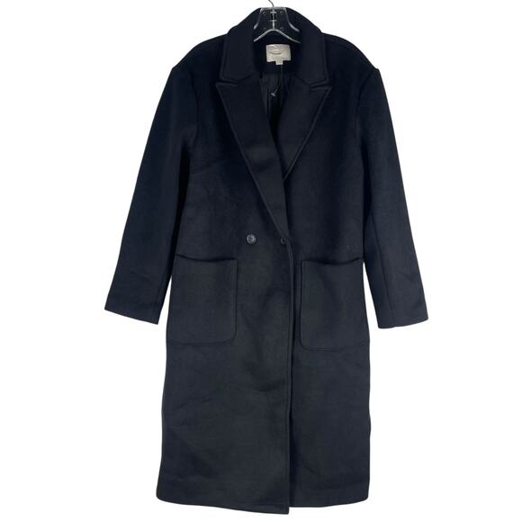 Ann Taylor LOFT Doubleface Double Breasted Modern Coat Black Size S - Picture 3 of 9